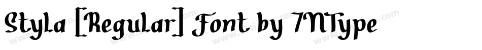 Styla [Regular] Font by 7NTypes字体转换